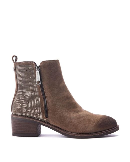 Moda In Pelle Brown Oriane Dark Suede