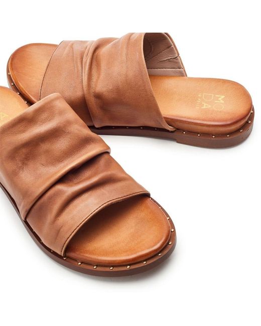 Moda In Pelle Brown Jerri Leather