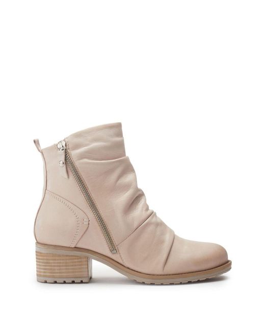Moda In Pelle Brown Onika Cream Leather