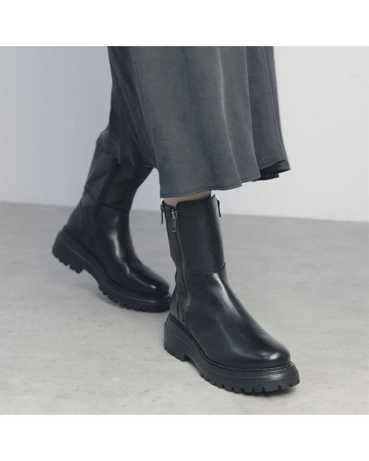 Moda In Pelle Black Opaline Leather