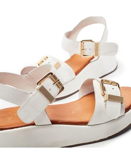 Moda In Pelle White Kaprii Leather