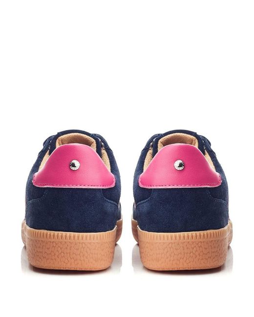 Moda In Pelle Blue Allette Suede