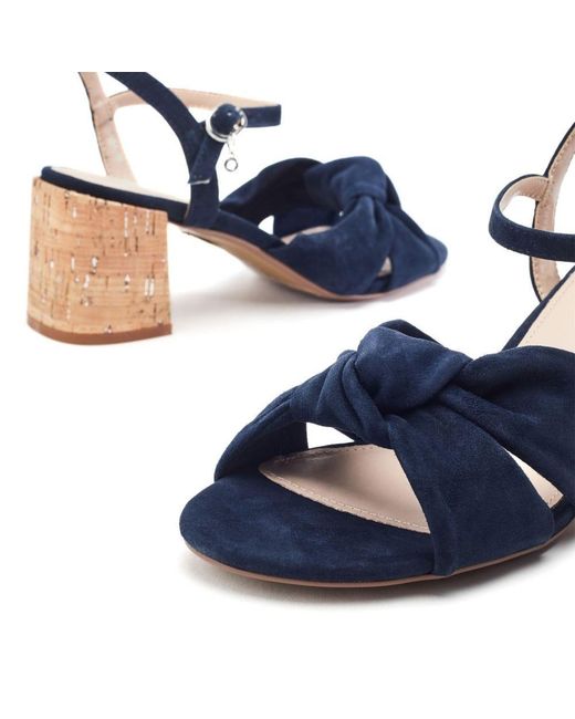 Moda In Pelle Blue Mokara Suede
