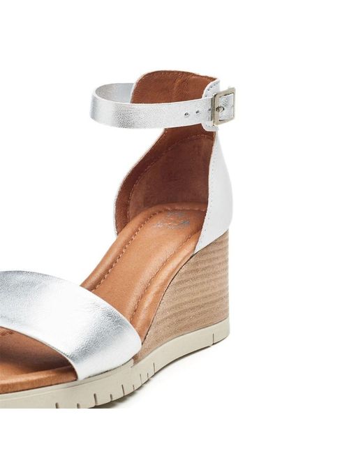 Moda In Pelle White Karia Leather