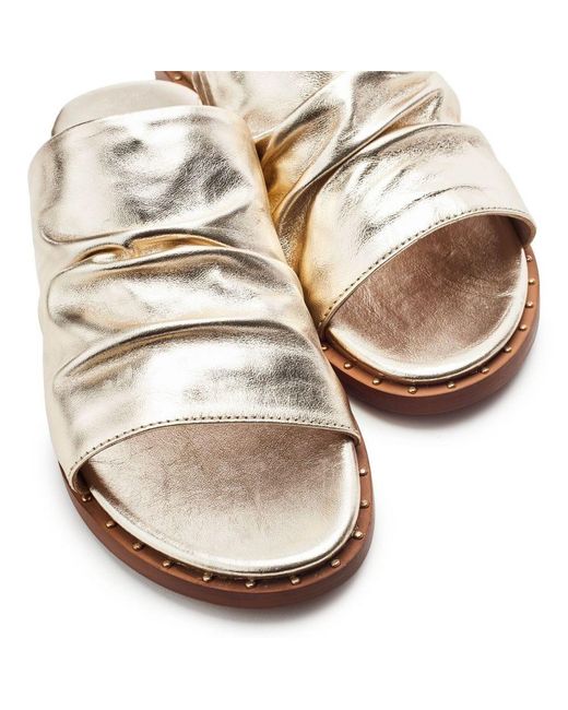 Moda In Pelle White Jerri Leather