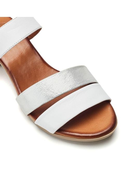 Moda In Pelle White Kala Leather