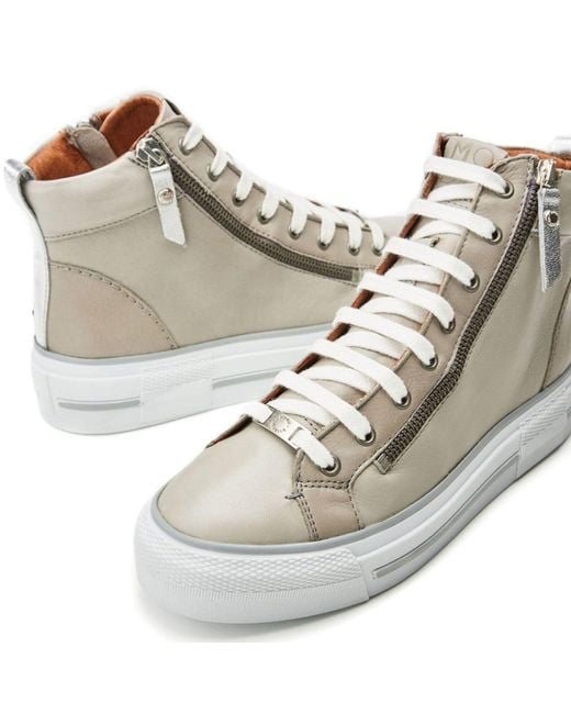 Moda In Pelle Gray Annaken Light Leather