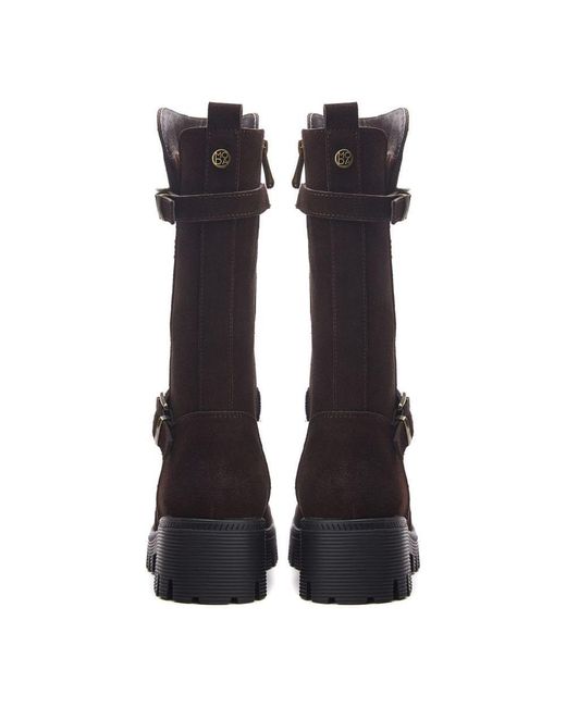 Moda In Pelle Black Farrar Dark Suede