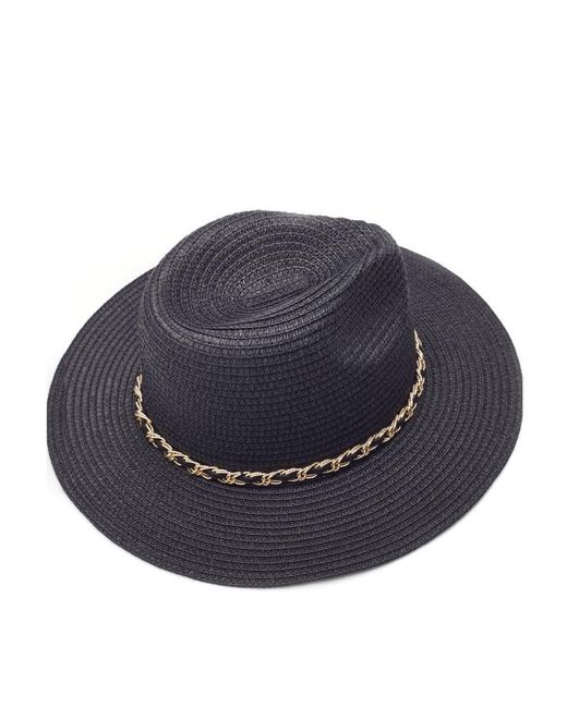 Moda In Pelle Blue Portofino Hat Black Textile