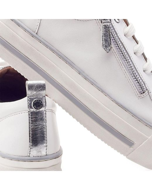Moda In Pelle White Flissie Leather
