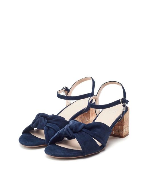 Moda In Pelle Blue Mokara Suede