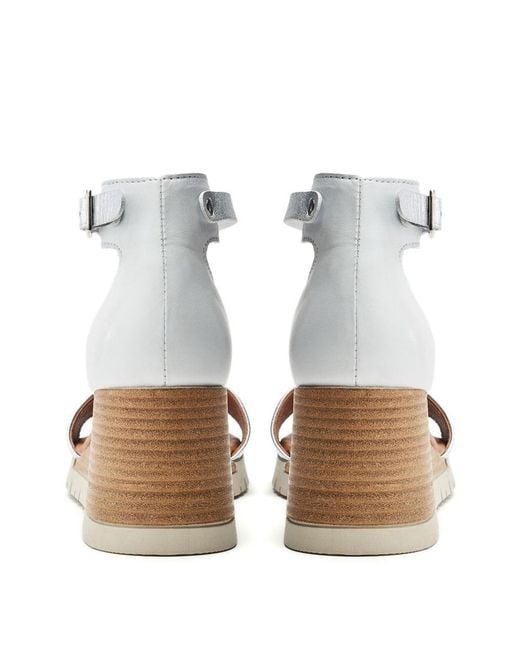 Moda In Pelle White Karia Leather
