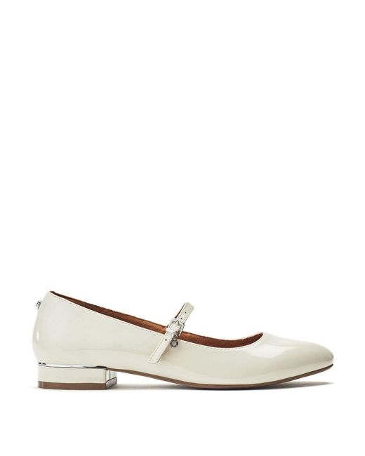 Moda In Pelle White Florentin Off Patent Leather