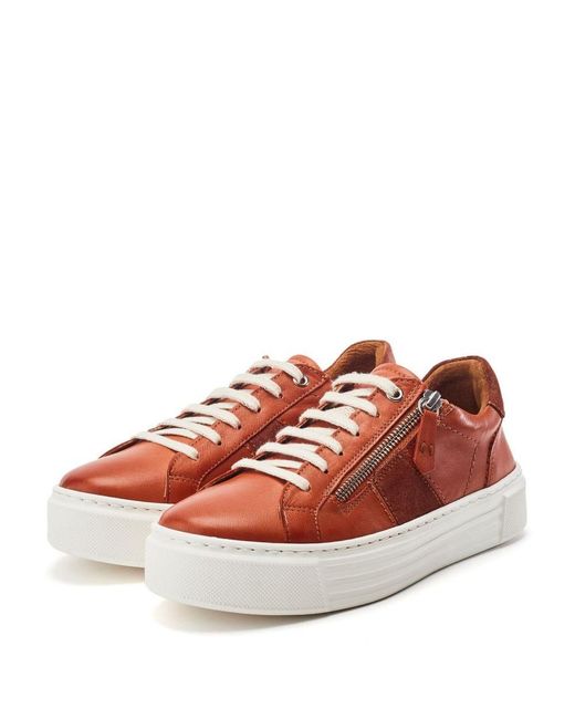Shoon Red Sh Ely Dark- Leather