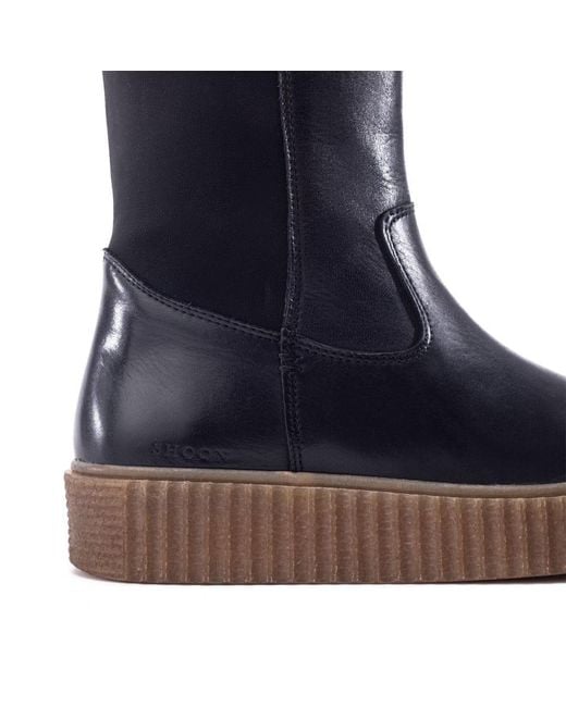 Shoon Blue Sh Indi Leather