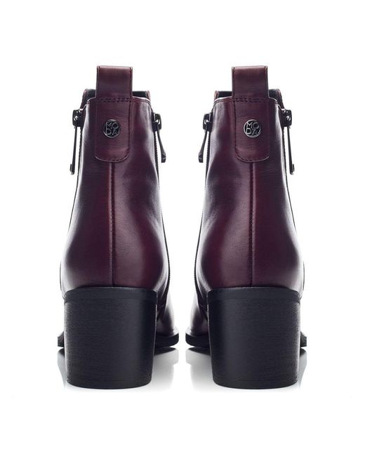Moda In Pelle Purple Perth Burgundy Leather