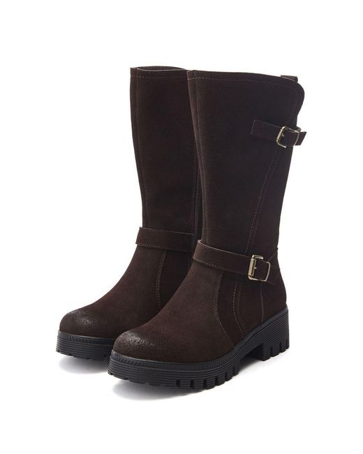 Moda In Pelle Black Farrar Dark Suede