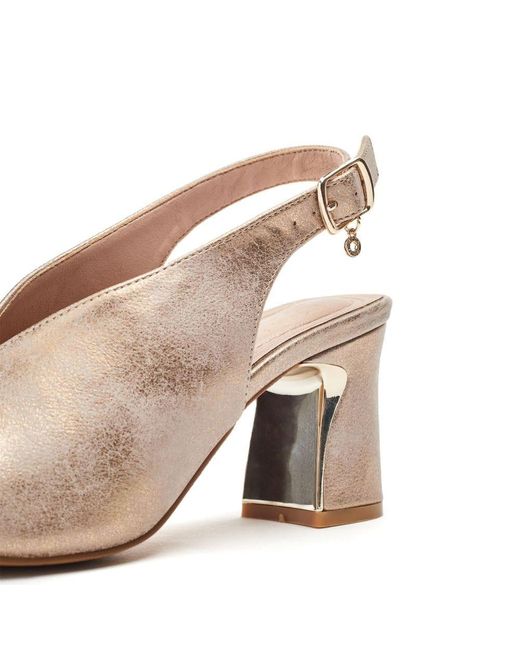 Moda In Pelle Natural Love Taupe Metallic