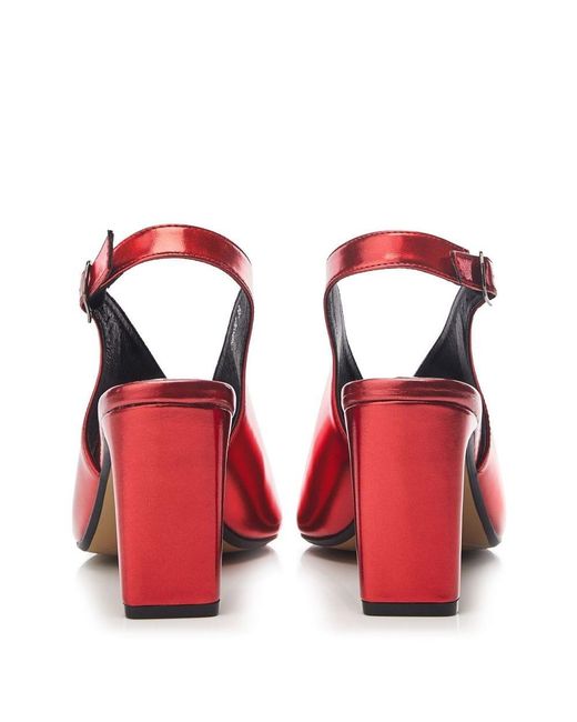 Moda In Pelle Red Women's Christiie Metallic Sandals