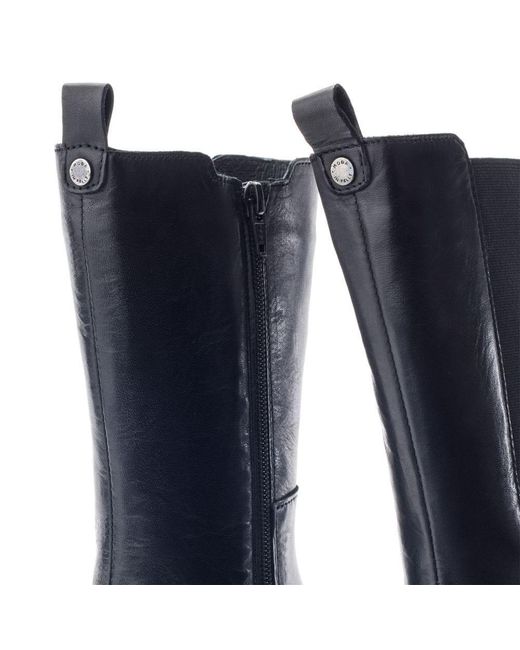 Moda In Pelle Blue Geelia Leather