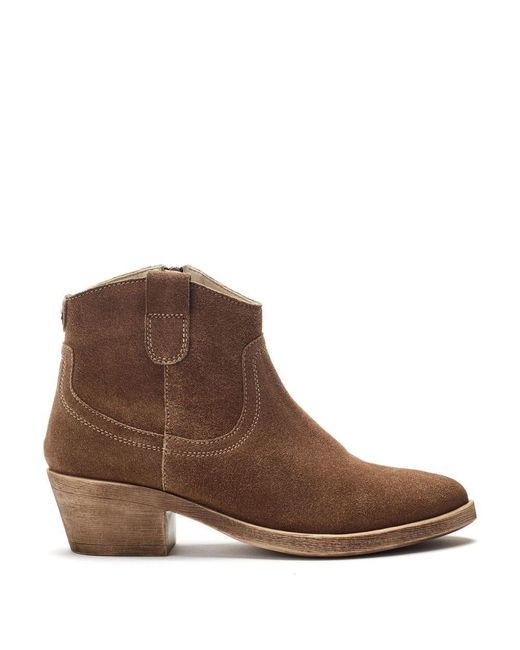 Moda In Pelle Brown Ovaline Suede