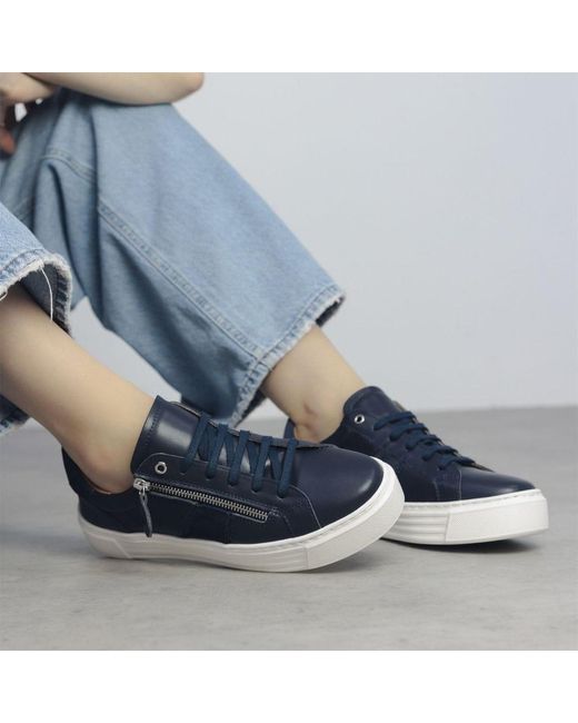 Shoon Blue Sh Ely Leather