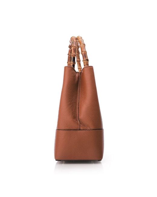 Moda In Pelle Brown Willow Bag Tan Leather