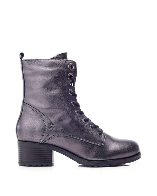 Moda In Pelle Purple Bezzie Metallic Leather