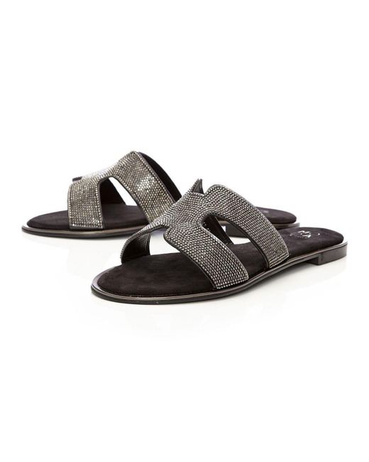 Moda In Pelle Black Ormay Textile