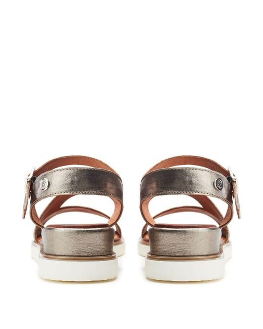Moda In Pelle Brown Kapur Pewter Leather