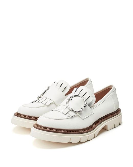 Moda In Pelle White Dallia Porvair