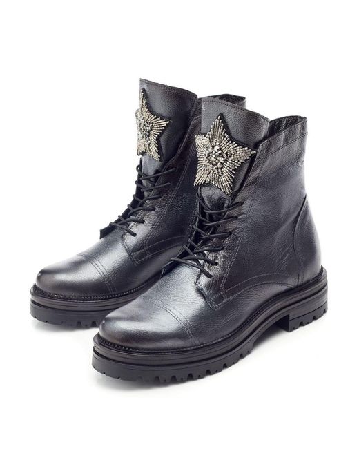 Moda In Pelle Blue Oakleigh Dark Pewter Leather