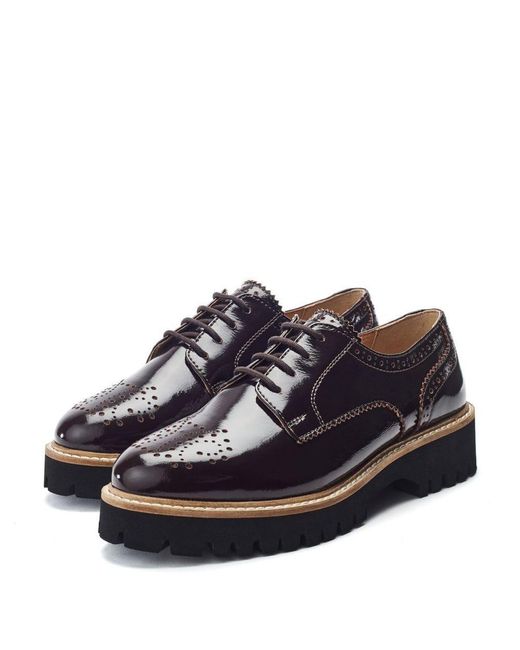 Moda In Pelle Blue Evranna Dark Patent Leather