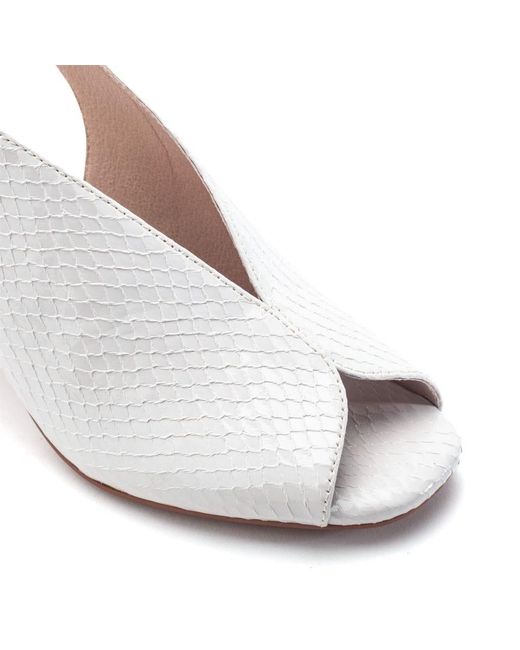 Moda In Pelle White Love Snake Print