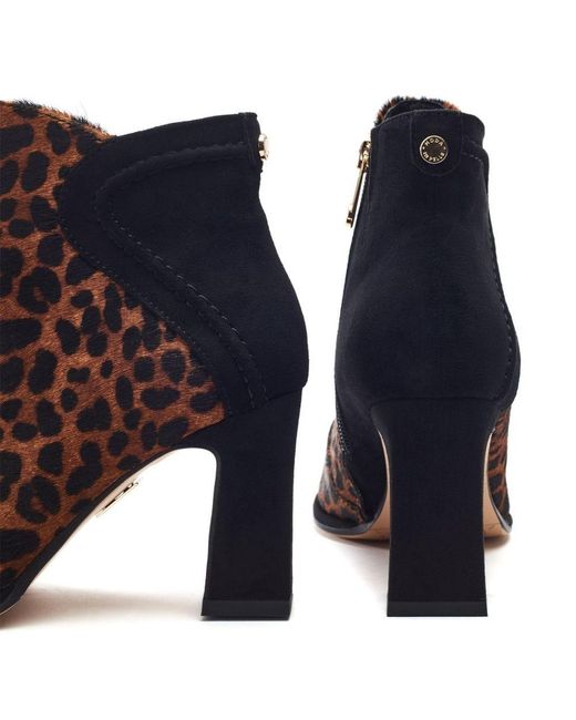 Moda In Pelle Blue Piarra Leopard Print Pony