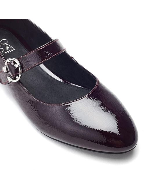 Moda In Pelle Blue Firuta Burgundy Patent Leather