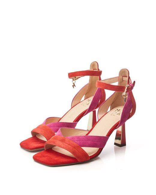 Moda In Pelle Livelia Pink-red Suede