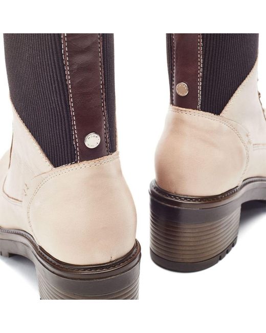 Moda In Pelle Blue Omura Cream Leather