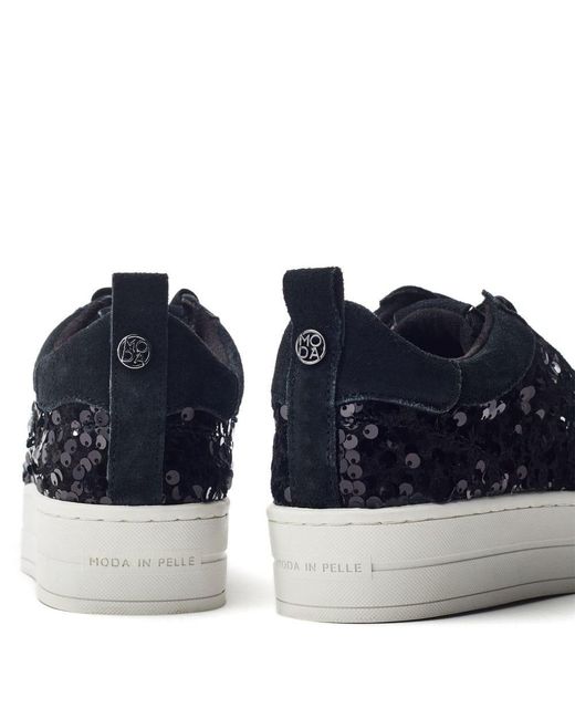 Moda In Pelle Blue Buttercupp Sequin