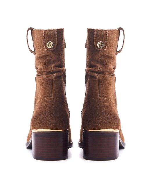 Moda In Pelle Brown Oaissa Suede