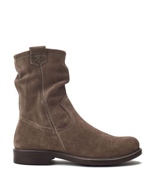 Moda In Pelle Brown Olio Stone Suede