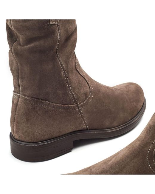 Moda In Pelle Brown Olio Stone Suede