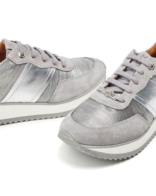 Moda In Pelle Gray Daffodil Leather