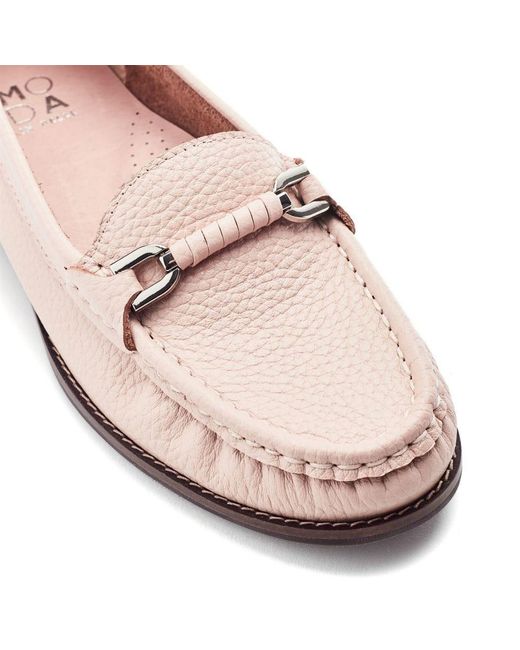 Moda In Pelle Pink Emella Light Leather