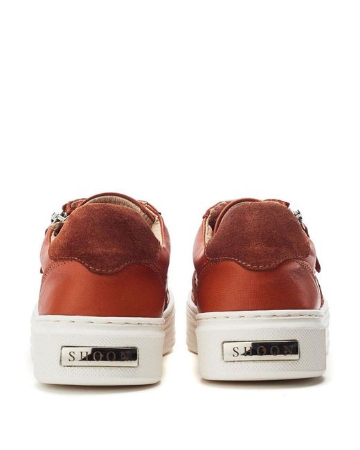 Shoon Red Sh Ely Dark- Leather
