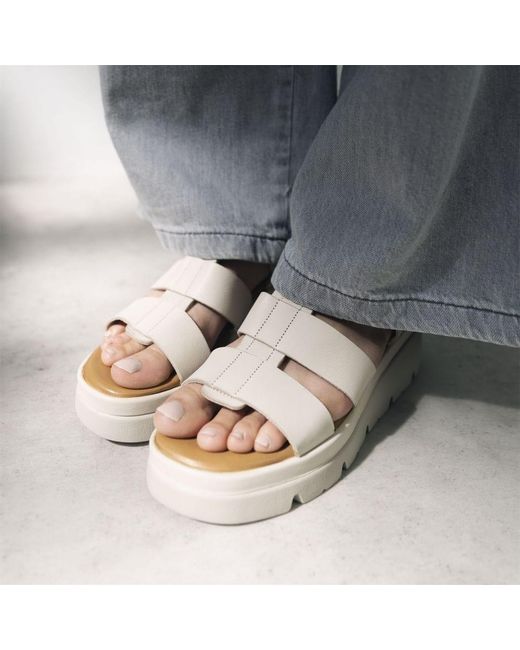 Moda In Pelle White Stathes Off Leather
