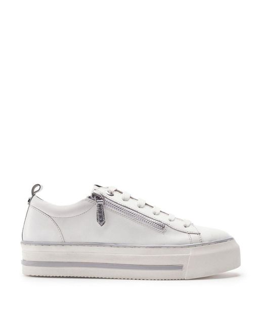 Moda In Pelle White Flissie Leather