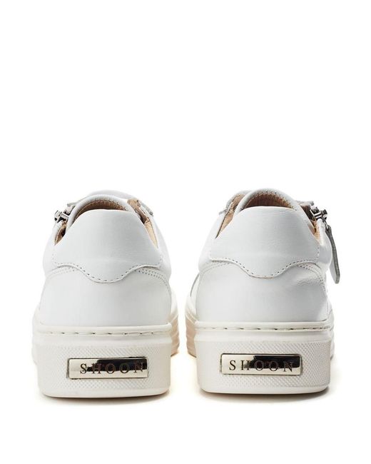Shoon White Sh Ely Leather