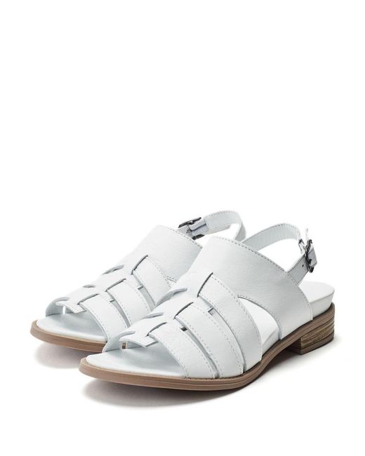 Shoon White Sh Mere Off Leather