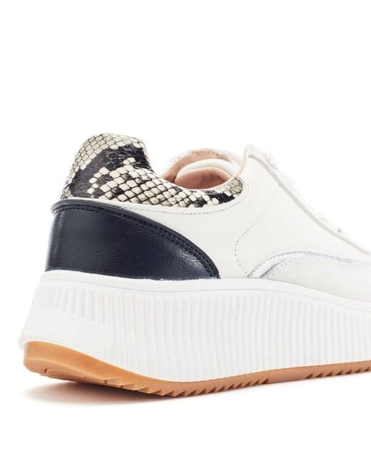 Moda In Pelle White Baretti Leather